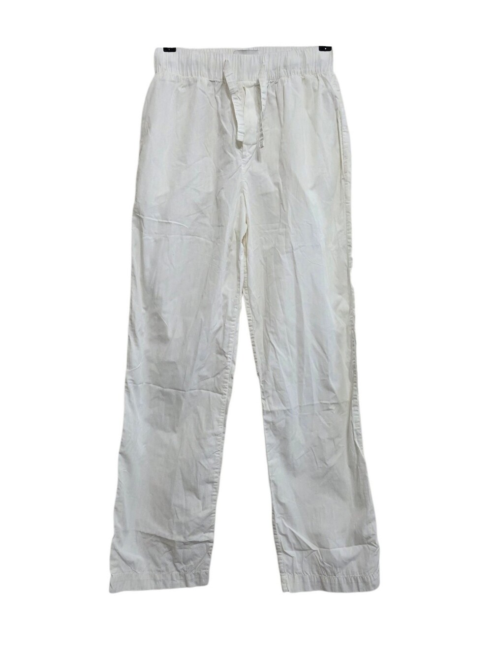 Tekla Poplin Pajama Pants in Pale Yellow Stripe Size XS